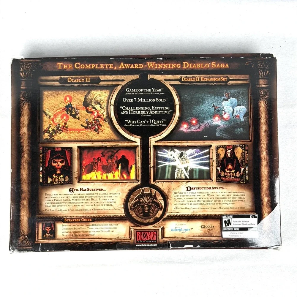 Blizzard Entertainment: Diablo Battle Chest (PC) Expansion/Manual/Complete